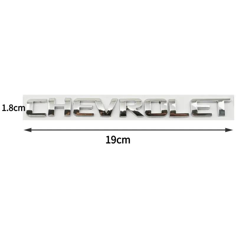 19cm Alloy Car Rear Trunk Badge Fender Emblem Sticker for Chevrolet Aveo Cruze Malibu Captiva Optra Trax Lacetti Sail Silverado