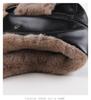 Leather Lei Feng Cap Men and Women In The Fall and Winter Thickened Warm Ear Protection Cap Outdoor Skiing Cycling Velvet Cold Cap