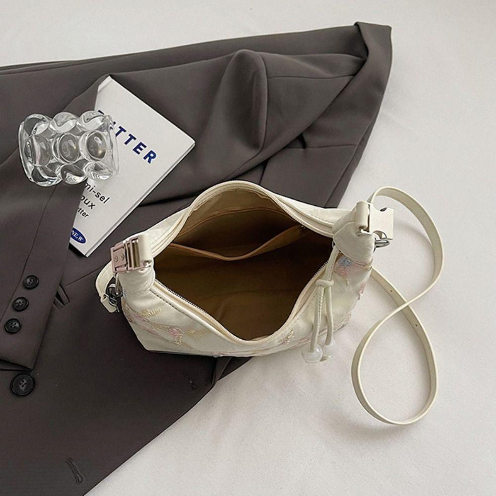 Canvas Hanfu Embroidery Handbag Embroidered Cheongsam Bag Retro Chinese Style Handbag Wedding