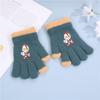Autumn and Winter Ultraman Children's Gloves Cartoon Full-finger Simple Boy Warm Kindergarten Student Little Boy