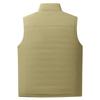 Men's Casual Solid-color Light Down Cotton Vest, Men's Stand-up Collar Zip-up Workwear Vest Jacket