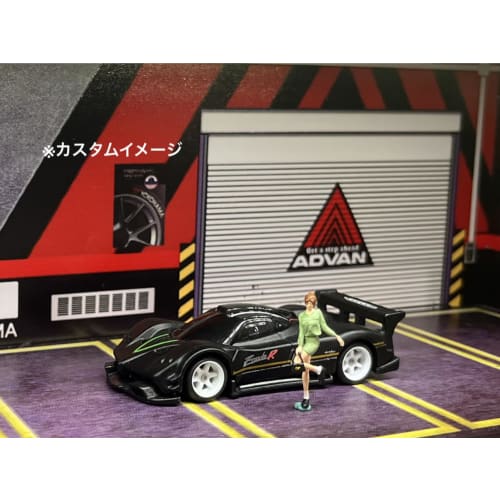 1/64 scale custom wheels, set of 4, 6-spoke, silver, gold, black, and white, AH0010, approximately 10.8mm, for miniature cars, etc.