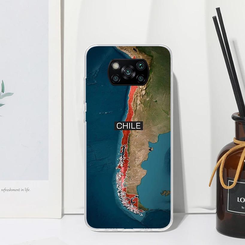 

Chile Flag Phone Case For Xiaomi Poco X7 X6 X5 M7 M8 Pro F7 Ultra Redmi 15C 15 13C 13 12C 12 10 10C 10A Art Fundas Poco X7 X6 X5 Redmi 10C