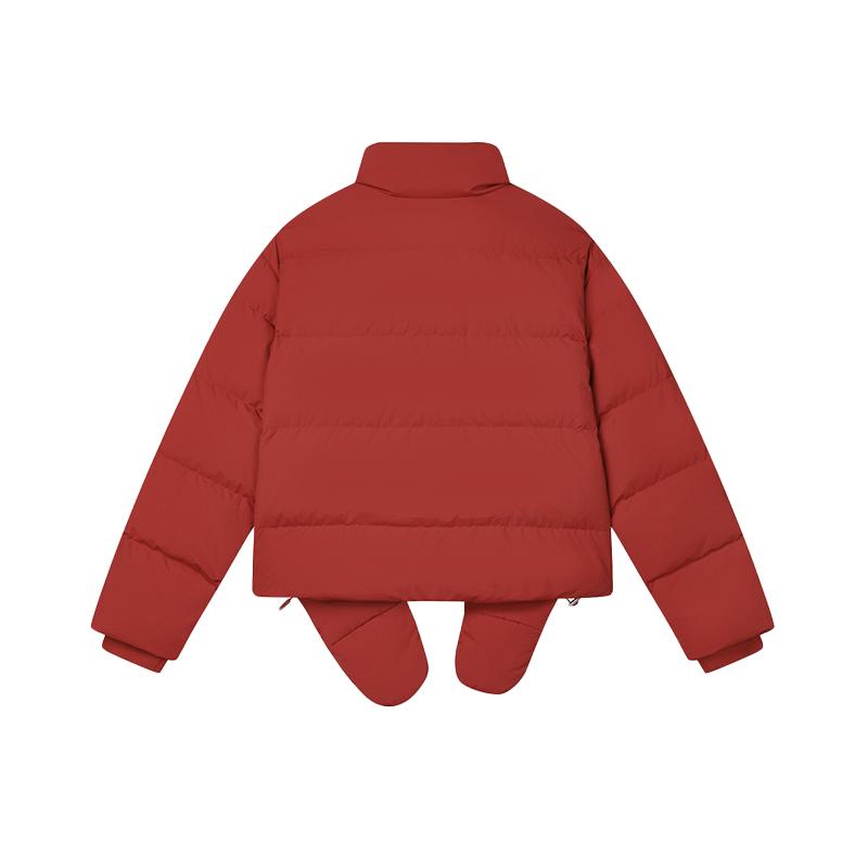 Fila Comfortable Breathable Fashionable Warm Down Jacket Women Outerwear Rhythm-Red F11W518905FPK