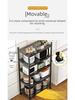Multi-Layer Kitchen Floor Rack: Multi-Function Microwave and Cookware Storage (Non-Stainless Steel)