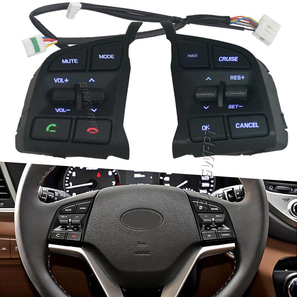 Modern 15/18 Tucson Steering Wheel Multi-Function Buttons: Bluetooth, Phone, Volume, Cruise Control