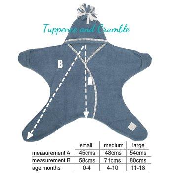 And Swaddle Star Afghan Stirrup Turquoise For Months [Tuppence Crumble] Star-Shaped CON-TC-M0343 4-10