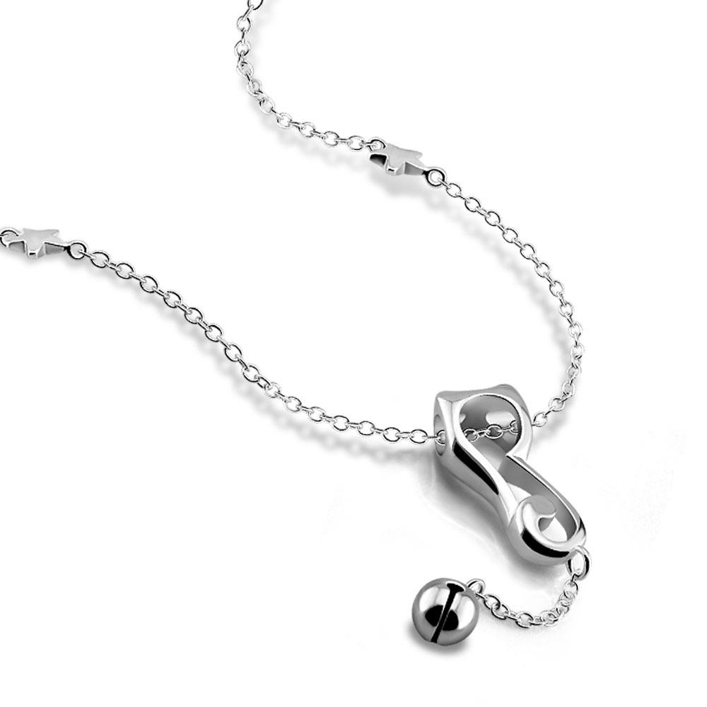 

Cute Cute Cat Bell Necklace Women S Electroplated 925 Silver Simple Coco Cat Collarbone Neck Chain Jewelry