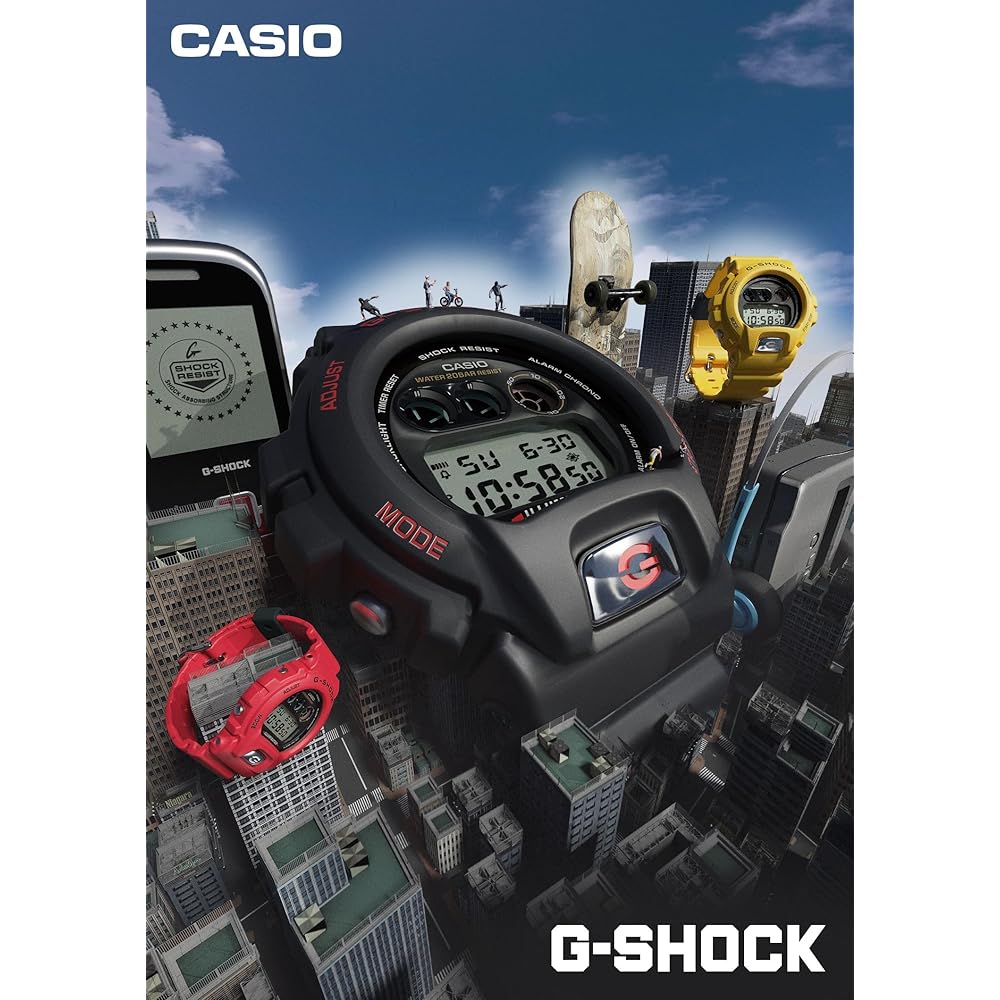 Casio G-Shock DW-6900 30th Anniversary Men's Watch Red Resin Band Water Resistant
