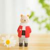 Tierfigur aus Holz, moderne minimalistische Heimdekoration, Kinderzimmer-Schreibtischaccessoire