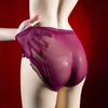 Men'S Sexy Underwear Sissy Lingerie Panties Mesh Satin Breathable Sheath Bullet Separation Pouch Briefs Transparent Underpants
