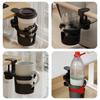 1 Stück Universeller Verstellbarer 360 Grad Drehbarer Becherhalter Armklemme Ständer mit Anti-Fall-Design für Schreibtisch Tischkante Kaffeetasse