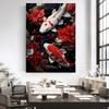 Japanese Yin Yang Koi Fish Classical Canvas Paintings Wall Art Posters and Prints Great Wave Famous Art Pictures Room Home Decor