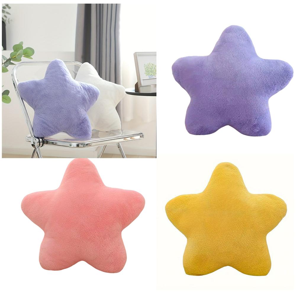 Kids Safe Stuffed Star Pillow Decorative Soft Cushion for Nursery Playrooms Lounging