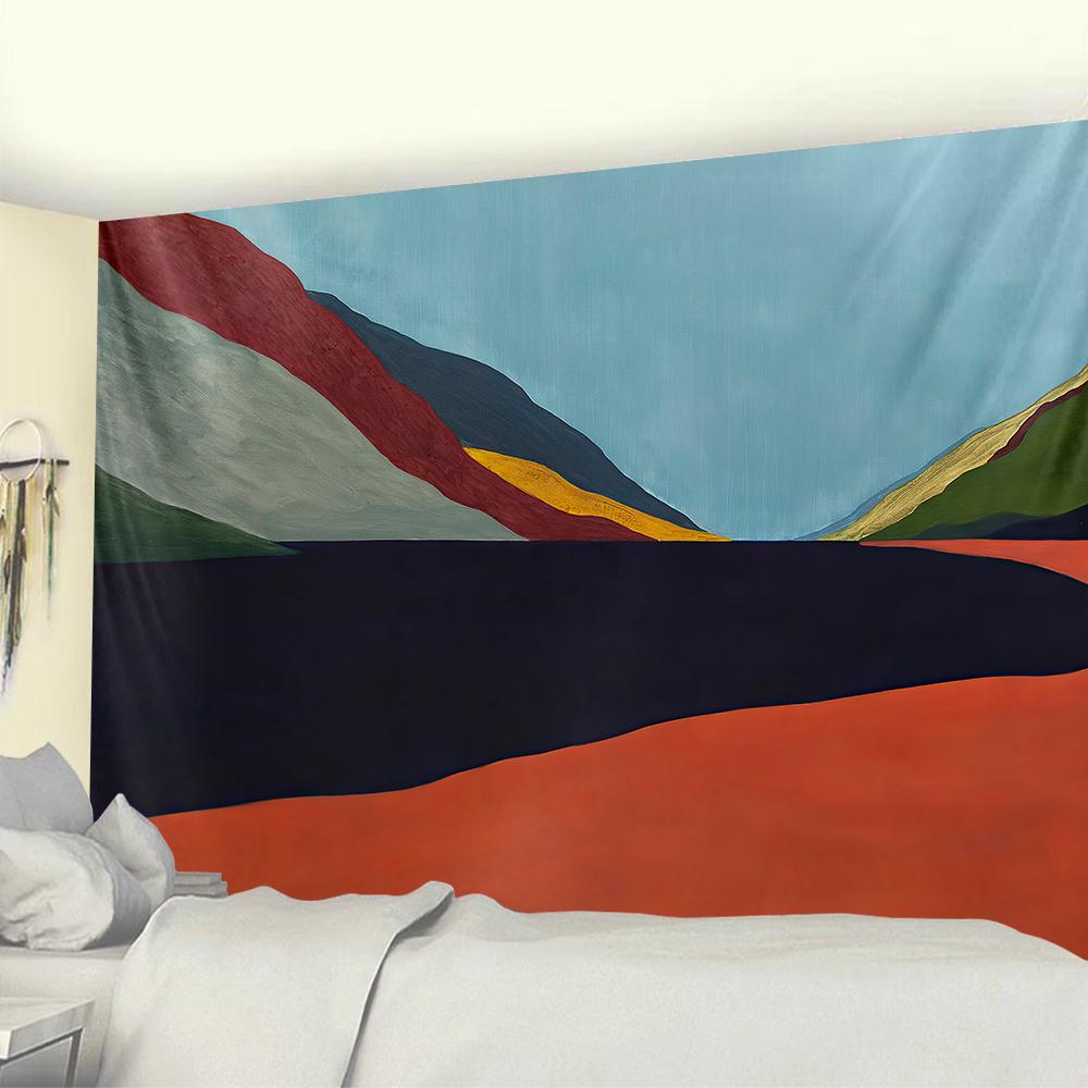 Nordisch einfach psychedelische Szene Heimdekoration Wandteppich Hippie Bohemian DEKORATIONSWANDTEPPICH Strandmatte Schlafzimmer Wandbehang