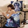 Genshin Impact Columbina Cushion Cover Polyester Sofa Cushions Decorative Throw Pillows Home Decoration Pillowcover