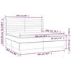 VidaXL Sommier à Lattes de Lit avec Matelas et LED, Lit Rembourré avec Tête de Lit, Lit Double, Lit Adulte de Chambre, 3138425