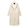 Fall and Winter New Women's Clothing Idle Style Heattech Lapel Long Sleeves Fleece Long Overcoat Outerwear 1255856