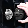 4pcs Silicone Car Door Lock Buckle Protector Cover For Tesla Model 3 S X Y 2022 Style Roadster Coil Mod WYE 2024 Accessories