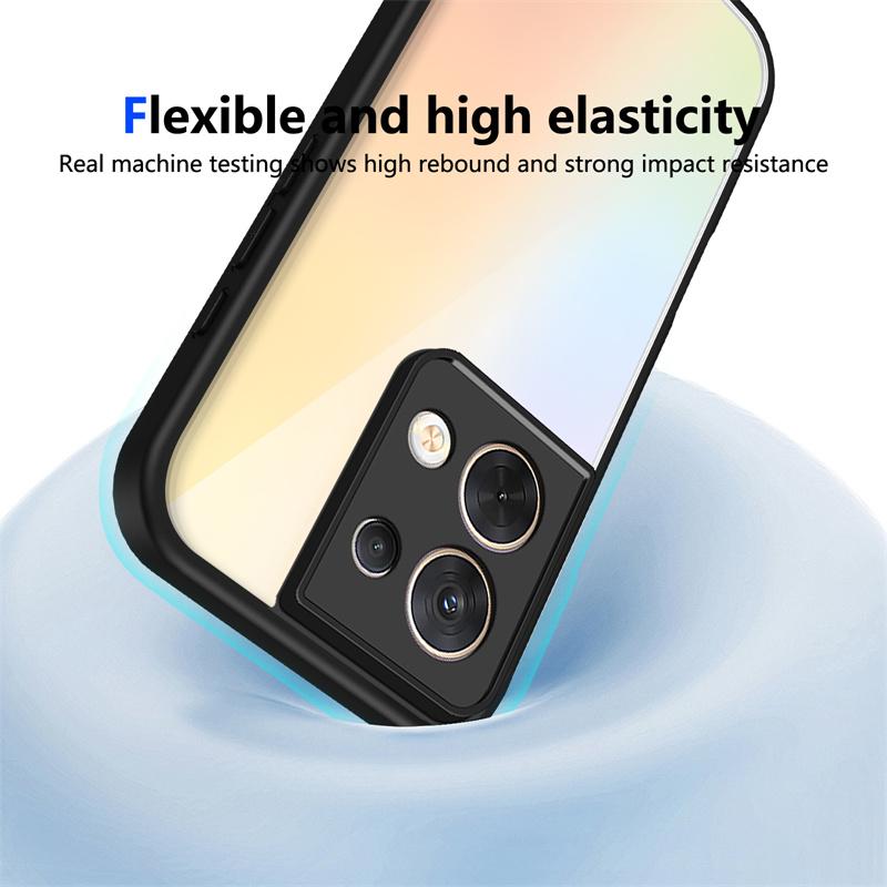 Oppo Reno8 5G CPH2359 Case Shockproof Silicone TPU Bumper Clear Back Hard Cover Matte Phone Case for Oppo Reno 8 Reno8 CPH2359