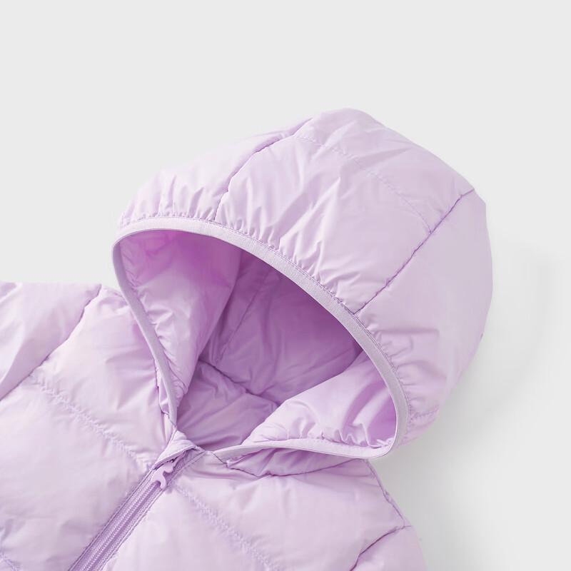 Tongtai Girls' Lightweight Hooded Duck Down Jacket