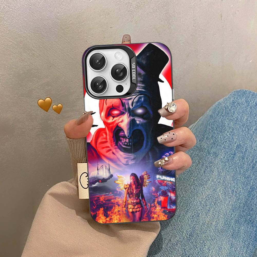 

Horror Movie Terrifier Color Phone Case For IPhone 17 16 15 14 13 12 11 Pro Max Plus Pro Shell iPhone 17 Pro