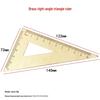 Pinza a Verniero Ottone Wengé Mini Doppia Scala Righello di Precisione Portatile Retro Portachiavi