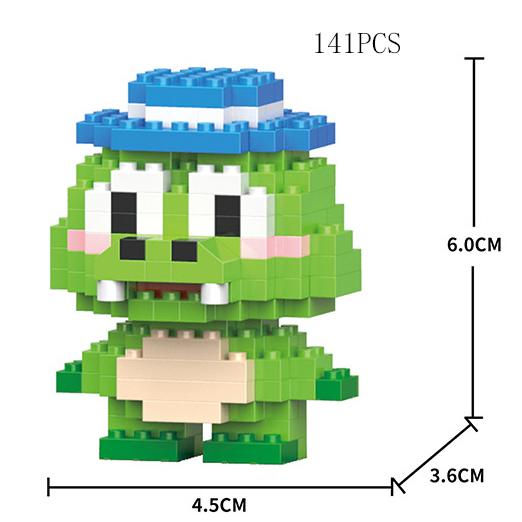 Micro Diamond Blocks Mini Animals Classic Pet Tiger Lion Model Building Creative Bricks Kids Toys Cartoon Elephant Bear Horse