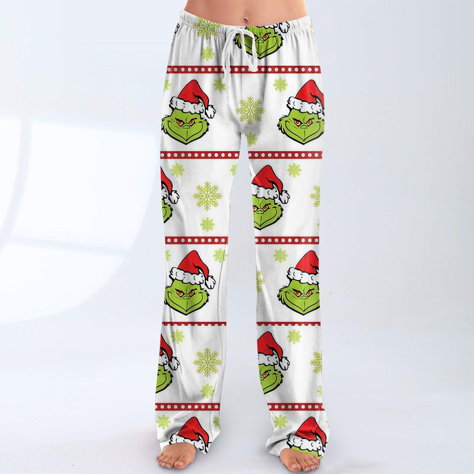 

Женские пижамные штаны, одежда для сна, повседневные брюки с эластичной резинкой на талии, удобные прямые свободные брюки для йоги XL белый