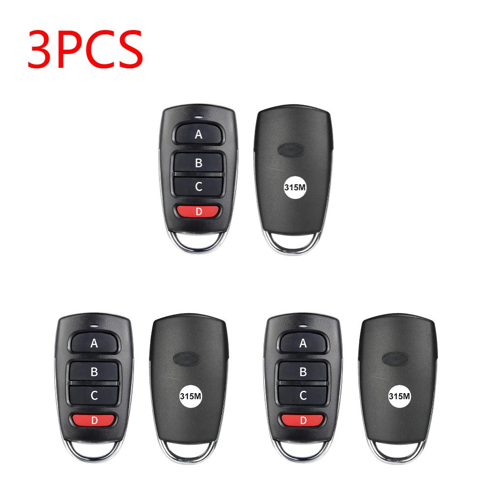 1-3 יחידות 315MHz/433MHz משכפל שלט רחוק בקר שלט רחוק אוניברסלי לחנייה שכפול פקודות העתקה עצמית אוטומציה לשער