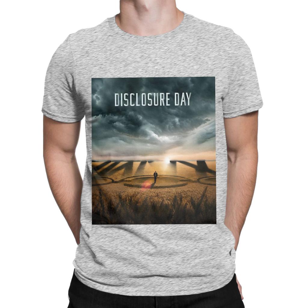 Disclosure Day logo Funny 100 Cotton TShirt Disclosure Day Tees Tops For Unisex