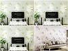 Euro Style Floral Wall Paper With Embossed Silk Fabric For Bedroom Decor