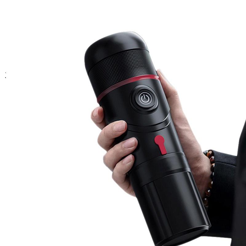 Multifunctional Three-In-One Portable Car Travel Coffee Machine Capsule DC12V with USB Charging Cable AC Adapter 60ml