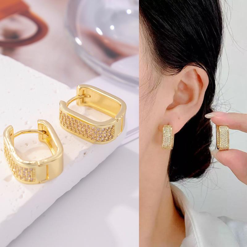 European & American Luxury Zircon Ear Cuffs - Women's Fashion Earrings & Hoops