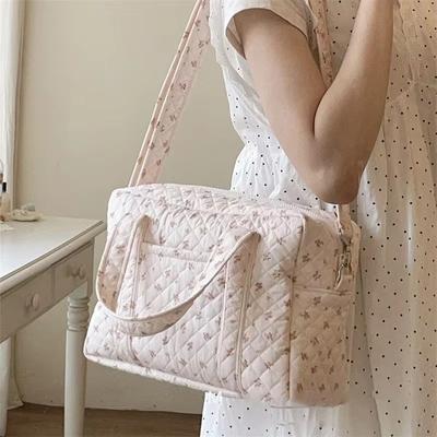 Nuova Borsa Mamma Ricamata Borsa Portaoggetti Grande Capacità Borsa da Viaggio Mamma Moda Borsa a Mano Multifunzionale Leggera Diagonale