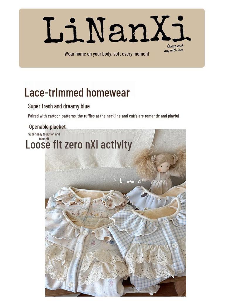 Girls' Winter Pajama Set - Cozy Autumn Homewear for Babies & Kids