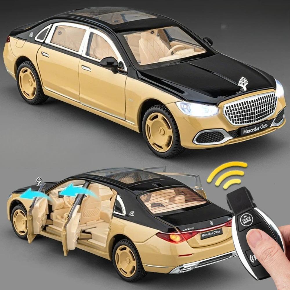 Scale 1:24 S680 Sports Car Model Toy Door Opened Pull Back Shock Absorption Vehicles Models Toys Simulation Metal Ornament