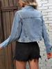Autumn Long-Sleeved Denim Jacket for Cross-Border Shipping To Russia
