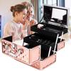 Cosmetics Large Capacity Women Travel Makeup Bags Box Manicure Cosmetology Case Professional Portable Cosmetic Bag Suitcases 9 X 6 X 6 Inchesinches