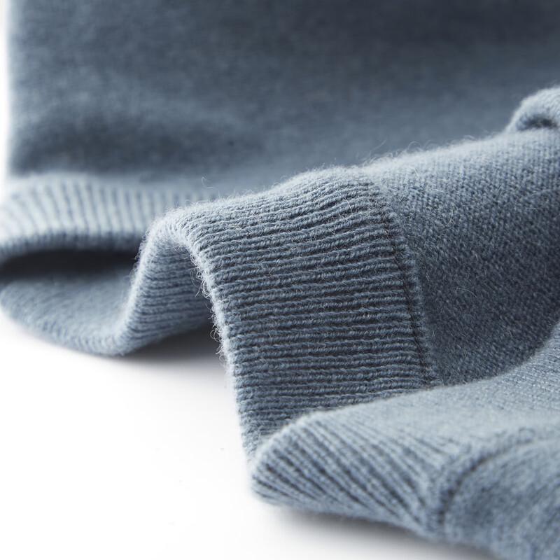 Shanshan Men's Pure Cashmere Round Neck Pullover Sweater