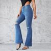 Broken Hole Pant Micro-laundry Women's Jeans Slim and Thin High-waisted Elastic Trousers
