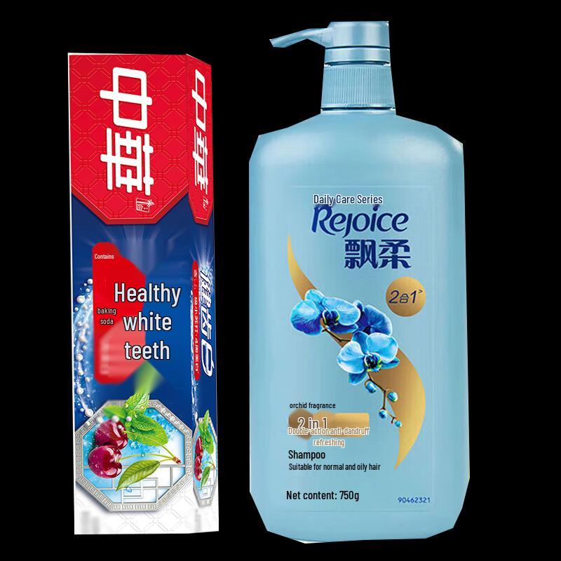 Piao Rou Daily Care Anti-Dandruff Shampoo & Baking Soda Toothpaste Bundle
