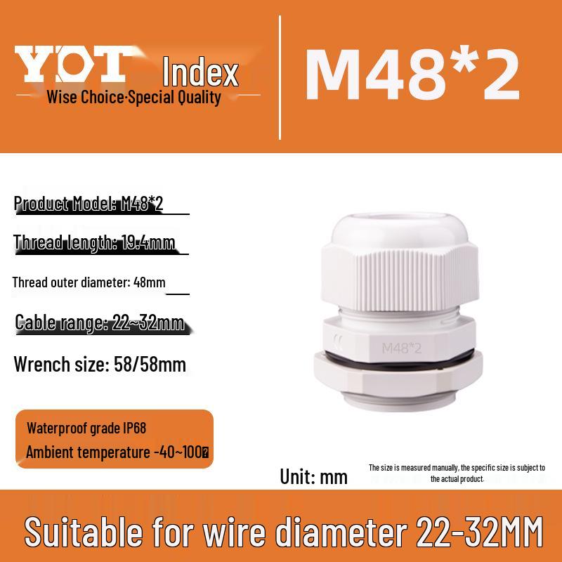 Waterproof Nylon Cable Connector M20*1.5 Plastic Sealing Gland Industrial Accessory