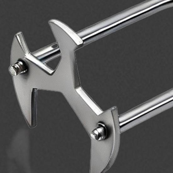 Badschlüssel Mehrgrößen Alles-in-Einem Spülen-Schlüsselset mit 360-Grad-Drehung Enge Räume Langlebiges Sanitärwerkzeug Badbeschlagwerkzeug