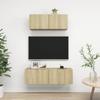 Vidaxl 2-Cz. TV Cabinet Set, Sonoma Oak, Wood-Based Material