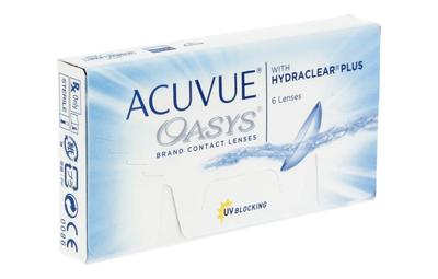 Lenti a contatto morbide bisettimanali Acuvue Oasys, 6 pezzi, BC 8.4mm (-1.00 a-12.00)