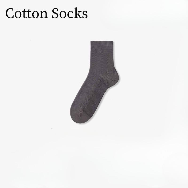 Graphene Socks - Men's Mid-calf Sports Anti-odor Moisture-absorbing Cotton Socks for Business and Sports, Massage Bottom, High School Length