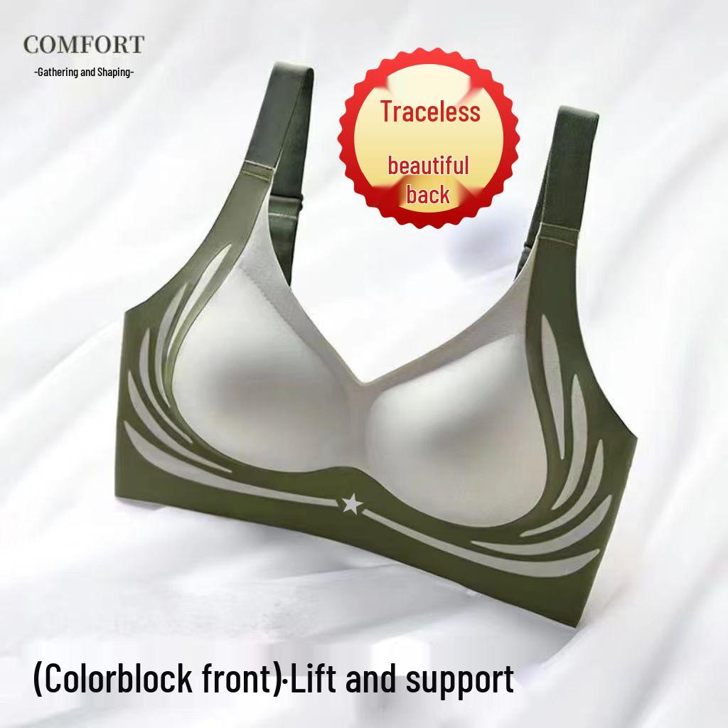 Seamless Wirefree Push-Up Bandeau for Women - Breathable Yoga Bra for a Minimized Look