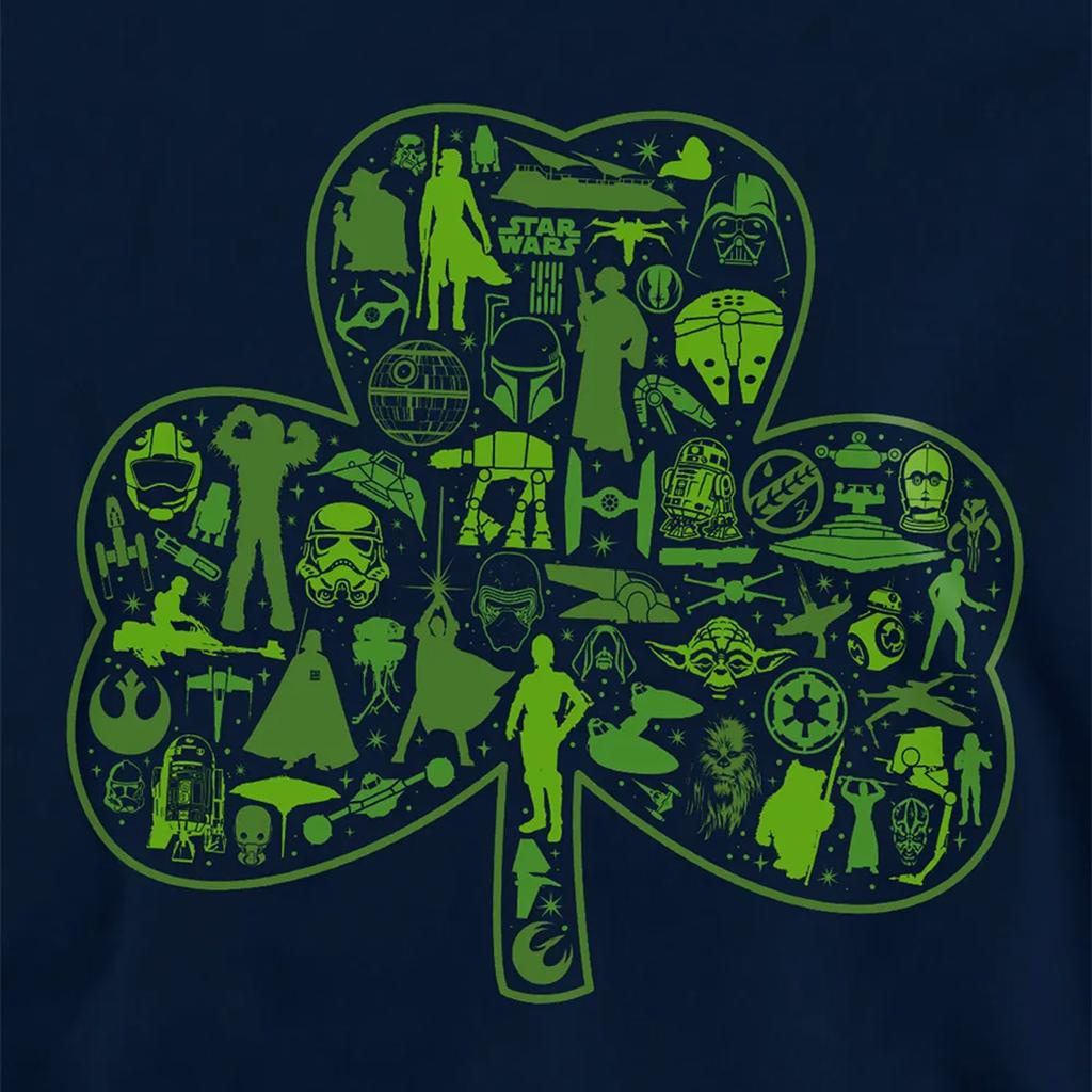 Star Wars Childrens/Kids Clover Icons St Patricks Day Hoodie