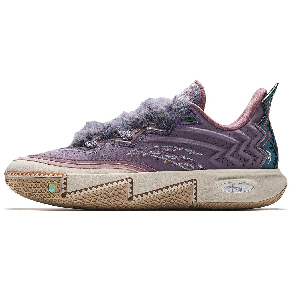 Anta KAI 2 Cushioning Abrasion Resistant Rebound Low top Basketball Shoes Men's Gray Purple Blue 112521110S-1